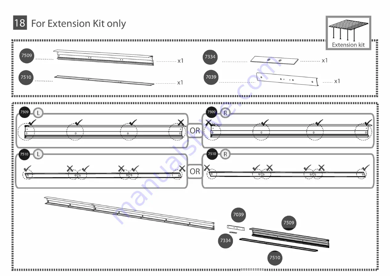 Palram Feria 4x1.8 Extention Module Скачать руководство пользователя страница 44