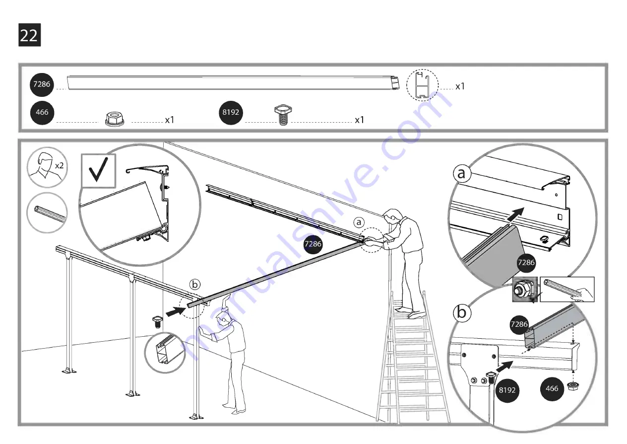 Palram Feria 4x1.8 Extention Module Скачать руководство пользователя страница 48