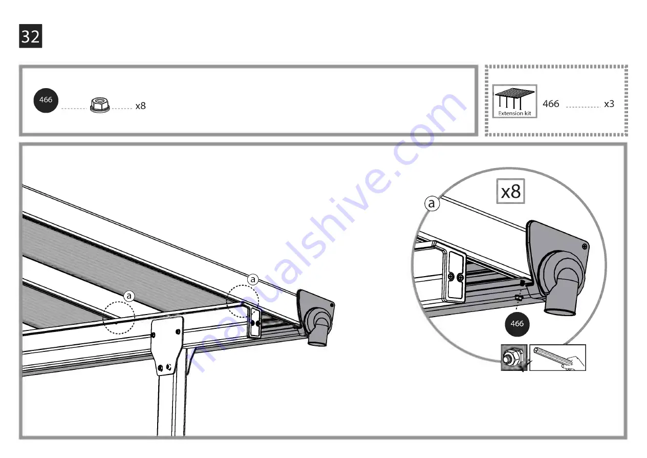 Palram Feria 4x1.8 Extention Module Скачать руководство пользователя страница 58