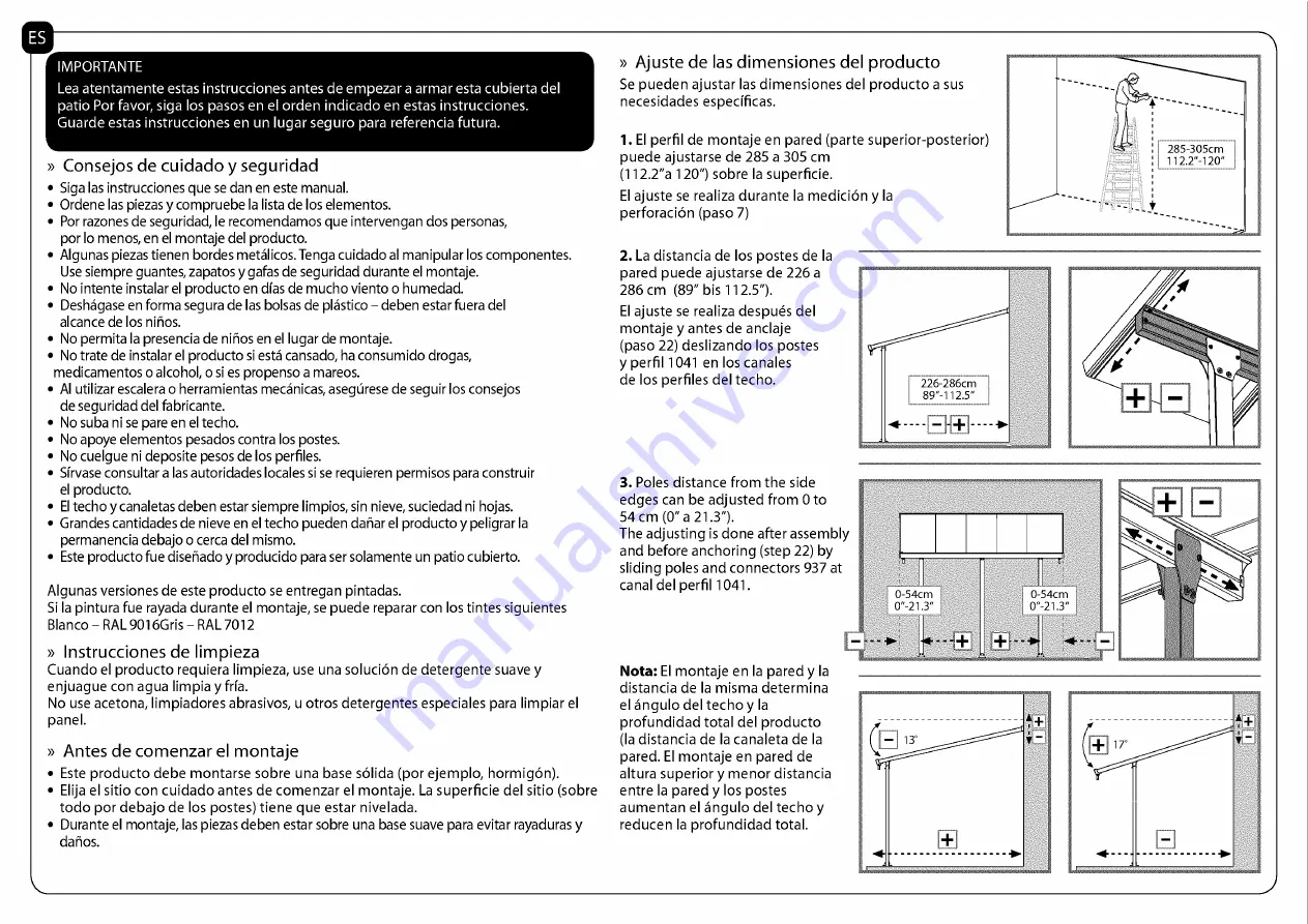 Palram Feria Aassembly Instructions Download Page 5