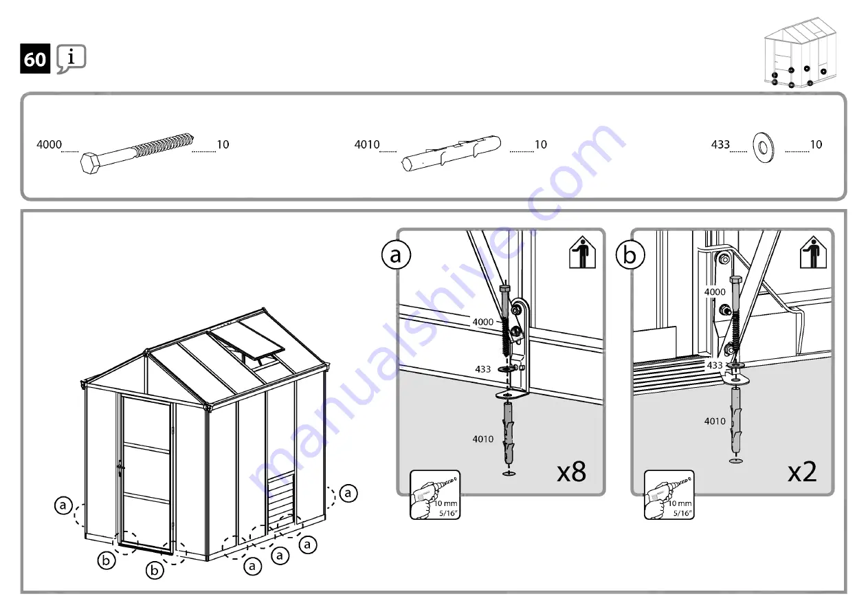 Palram GLORY 6'x8' Manual Download Page 80