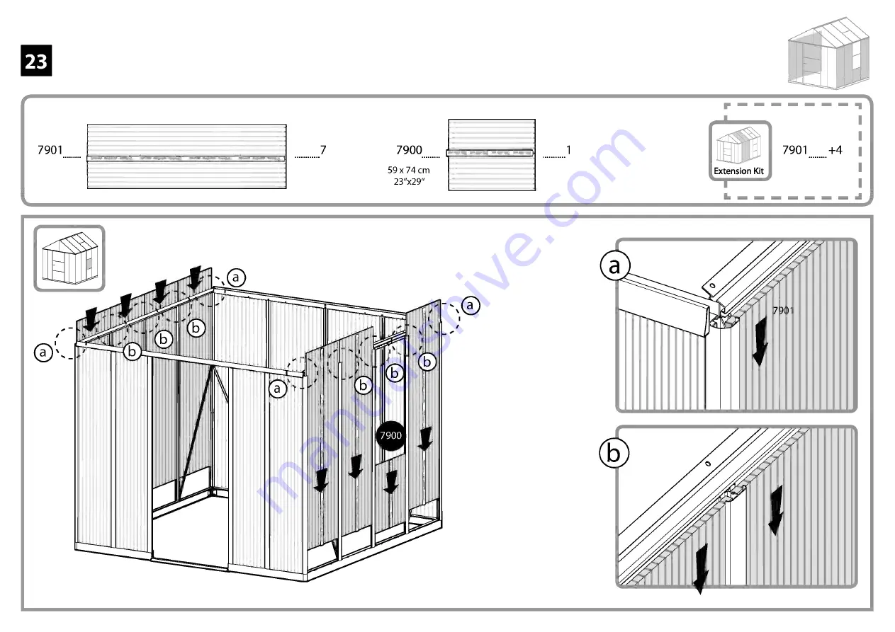 Palram Glory Standard 8'x 8' Скачать руководство пользователя страница 37