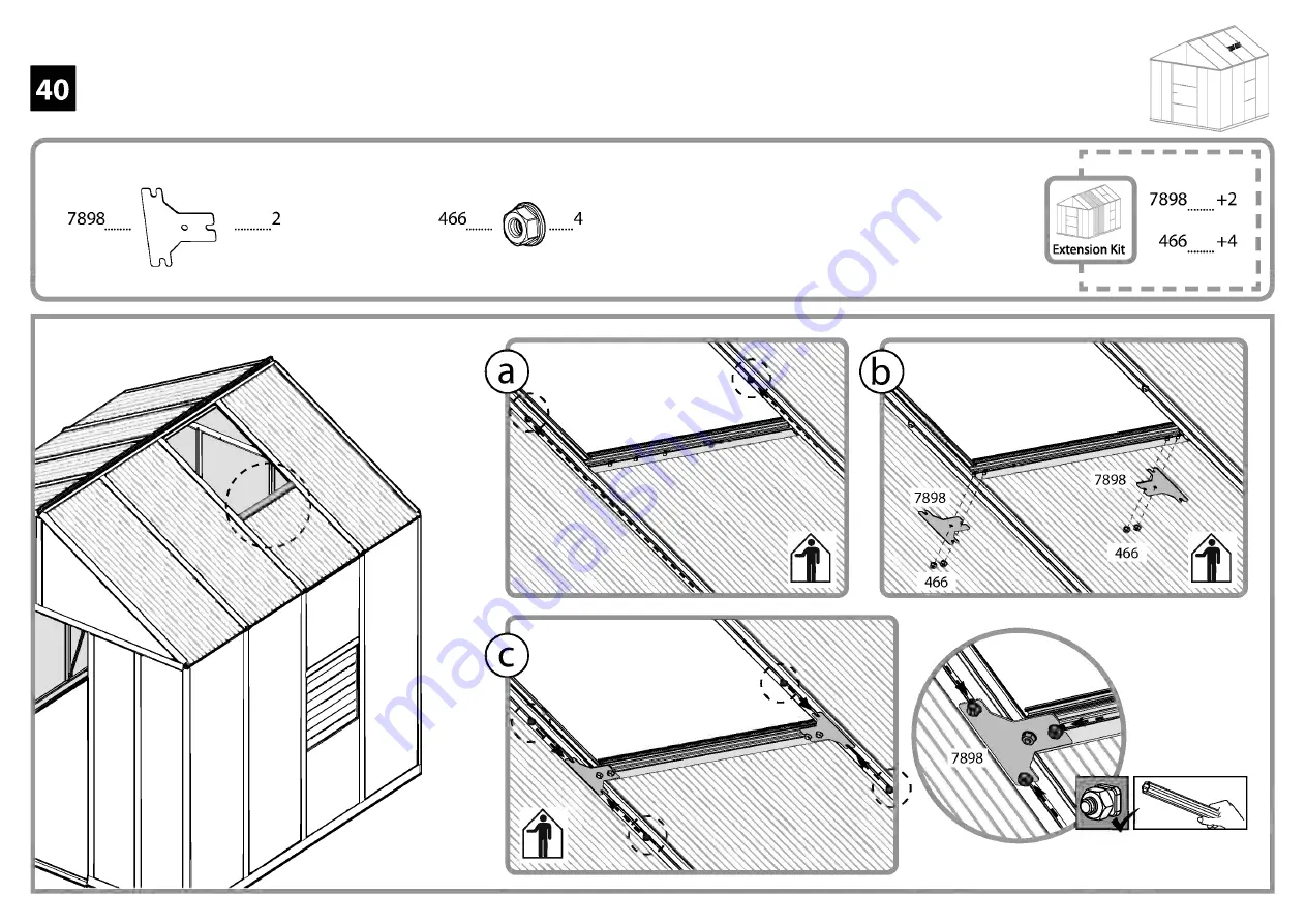 Palram Glory Standard 8'x 8' Скачать руководство пользователя страница 54