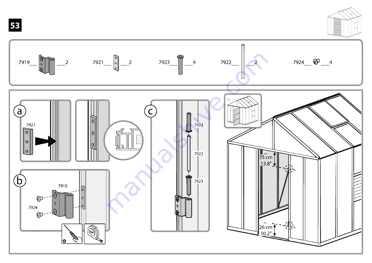 Palram Glory Standard 8'x 8' Скачать руководство пользователя страница 67