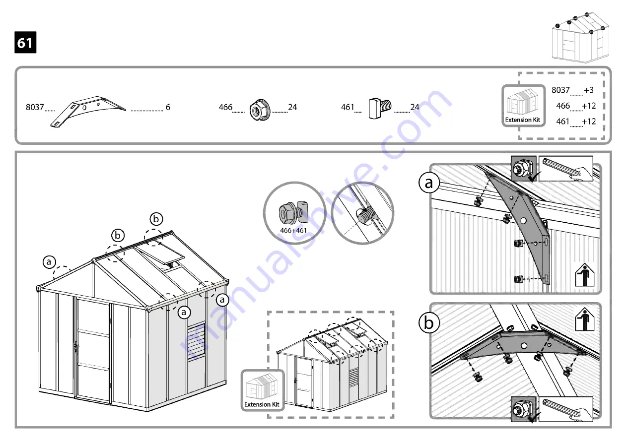 Palram Glory Standard 8'x 8' Скачать руководство пользователя страница 75