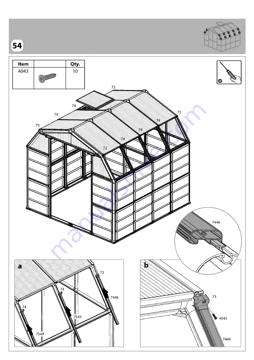 Palram Grand Gardener Prestige 8x8 Manual Download Page 79