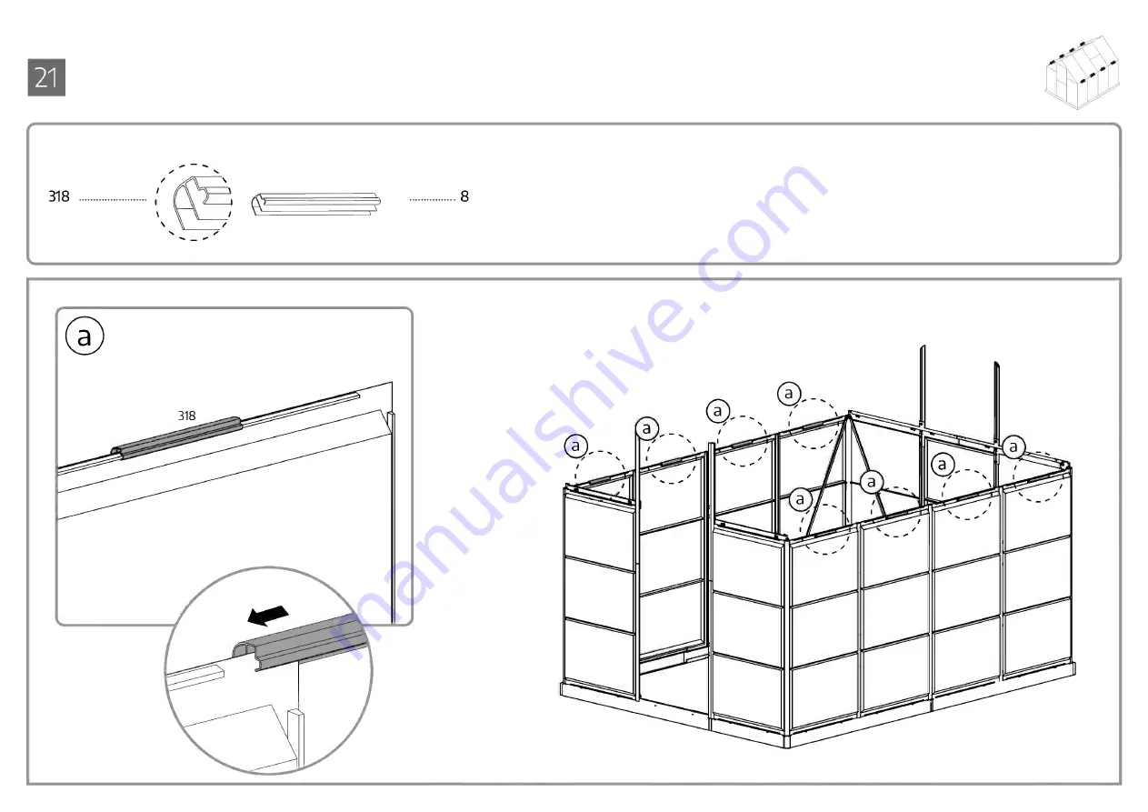 Palram HARMONY 2x2.5 How To Assemble Download Page 44