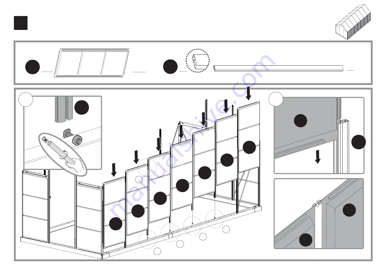 Palram Harmony 6x14 Clear Glazing Скачать руководство пользователя страница 31