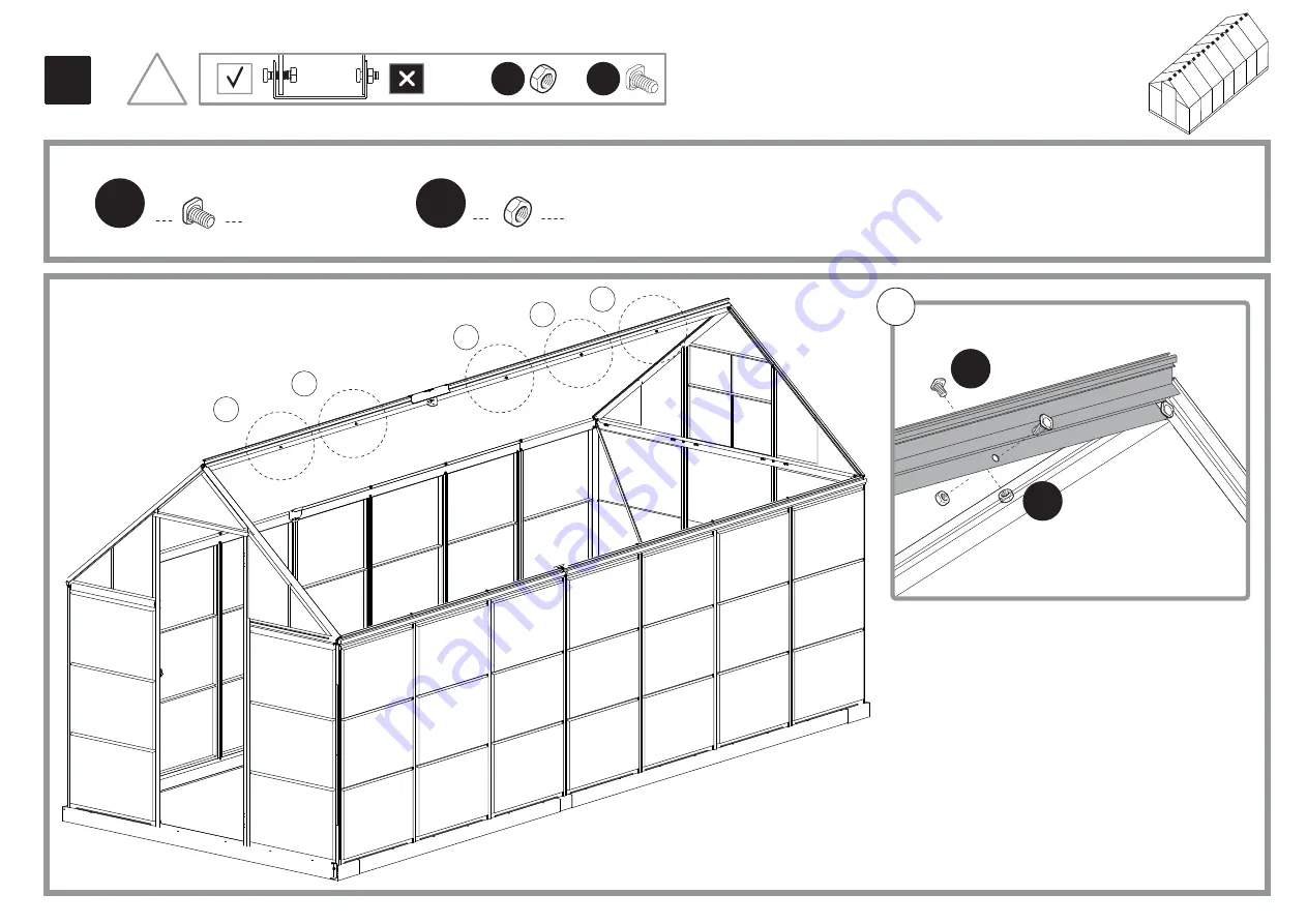 Palram Harmony 6x14 Clear Glazing Скачать руководство пользователя страница 56