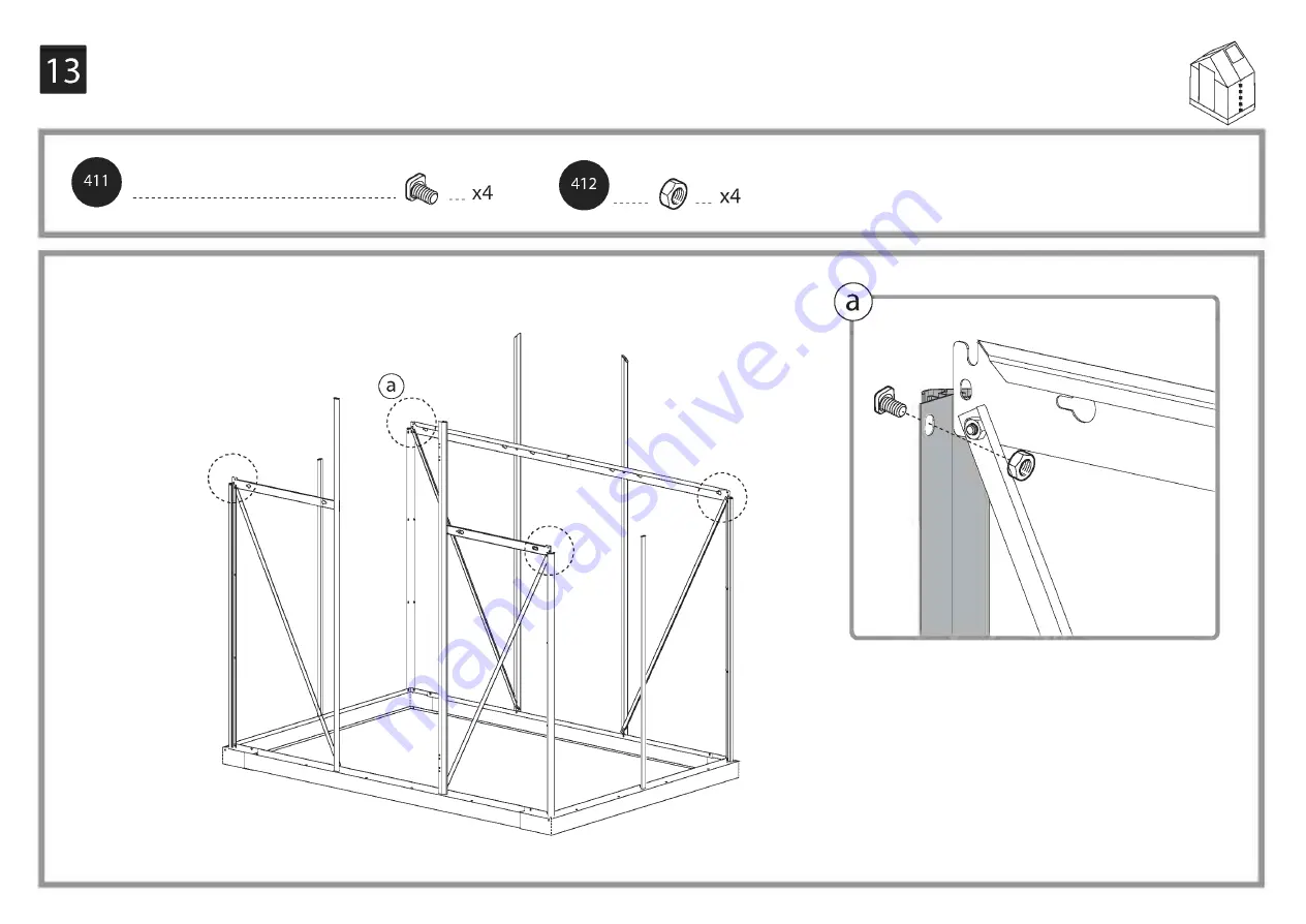 Palram Hybrid 6x4 Manual Download Page 33