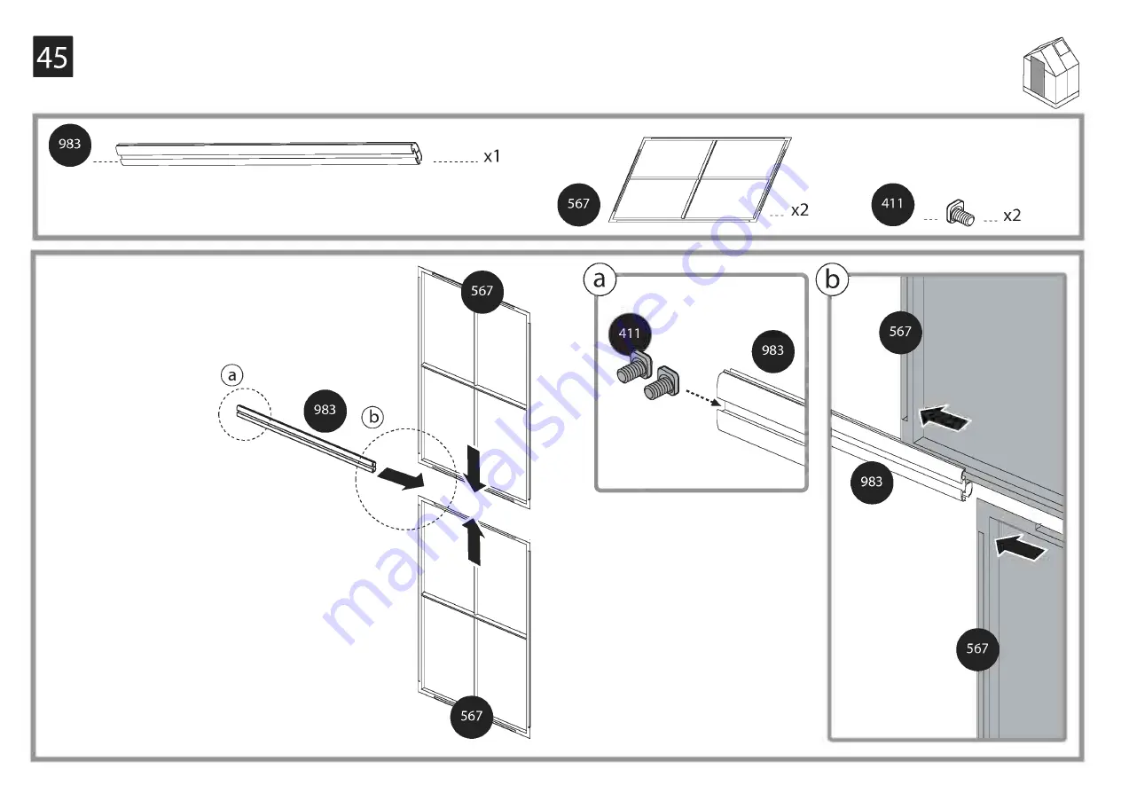 Palram Hybrid 6x4 Manual Download Page 65