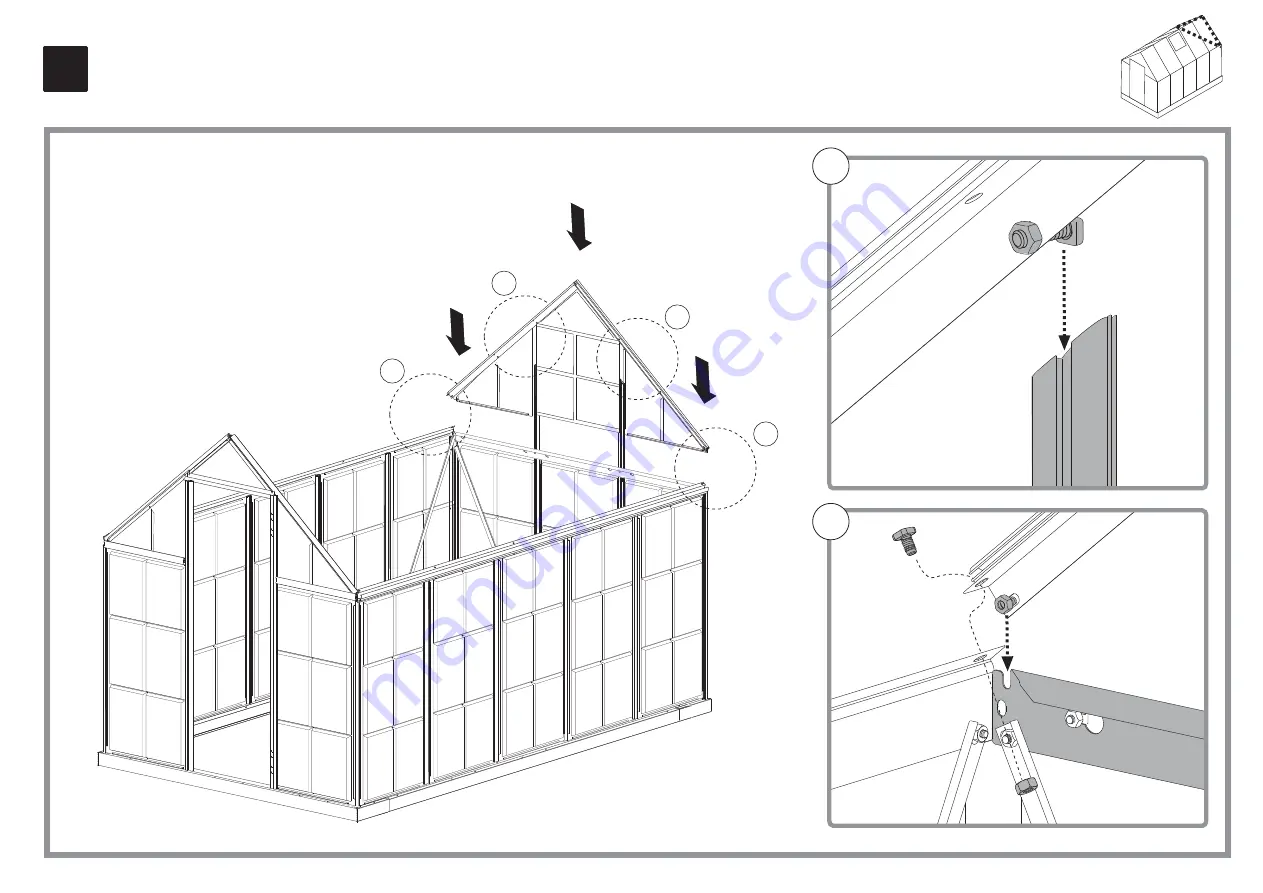 Palram Hybrid' x10'6 Nature Assembly Instructions Manual Download Page 34