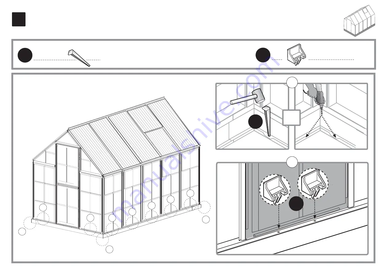 Palram Hybrid' x10'6 Nature Assembly Instructions Manual Download Page 59