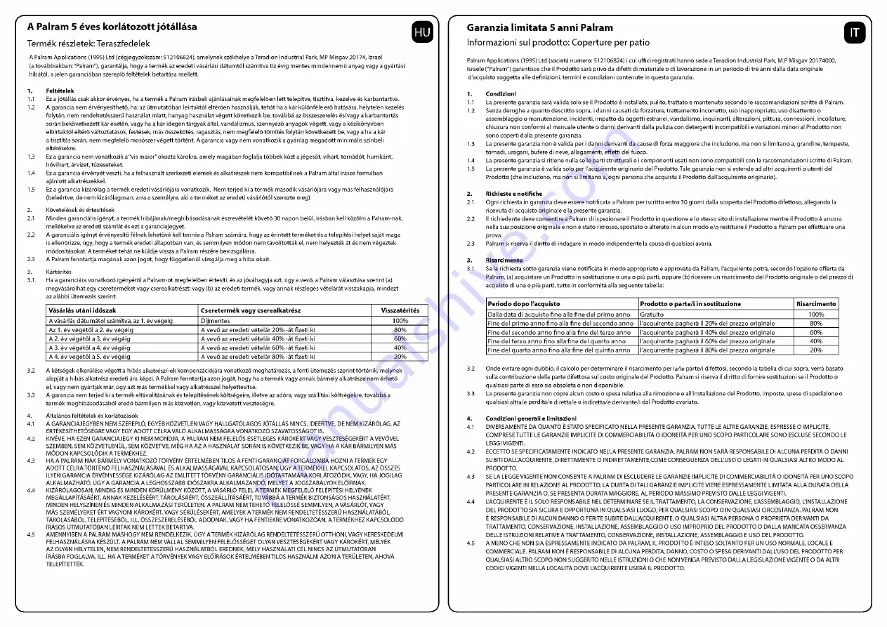 Palram Juniper 3x2 Extension Assembly Instructions Manual Download Page 40