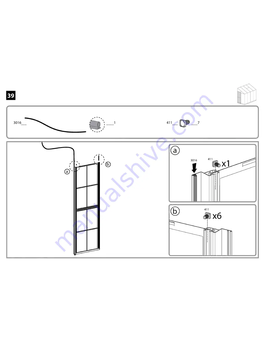 Palram Lean To 8x4 Hybrid Assembly Download Page 49