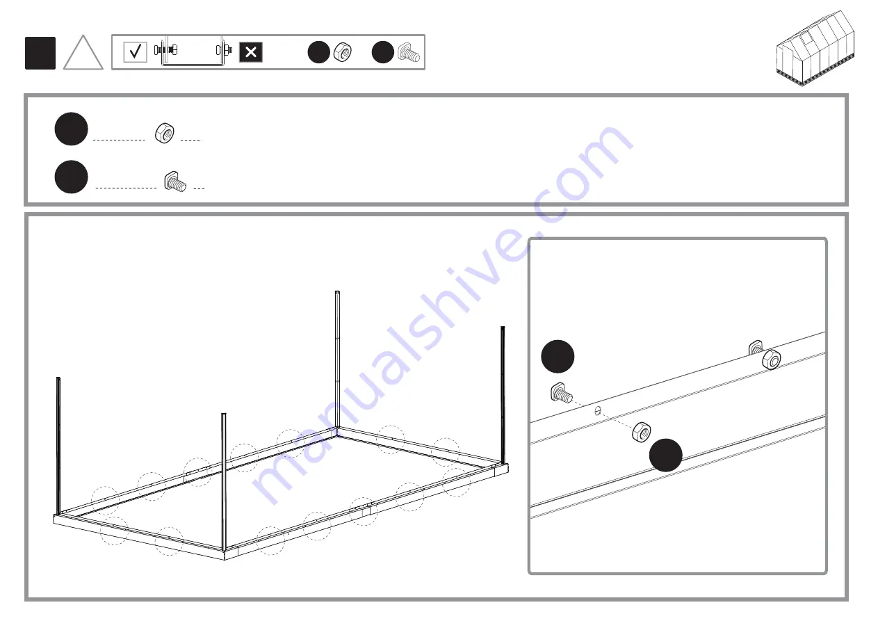 Palram Mythos 6x12 TwinWall Glazing Assembly Instructions Manual Download Page 19