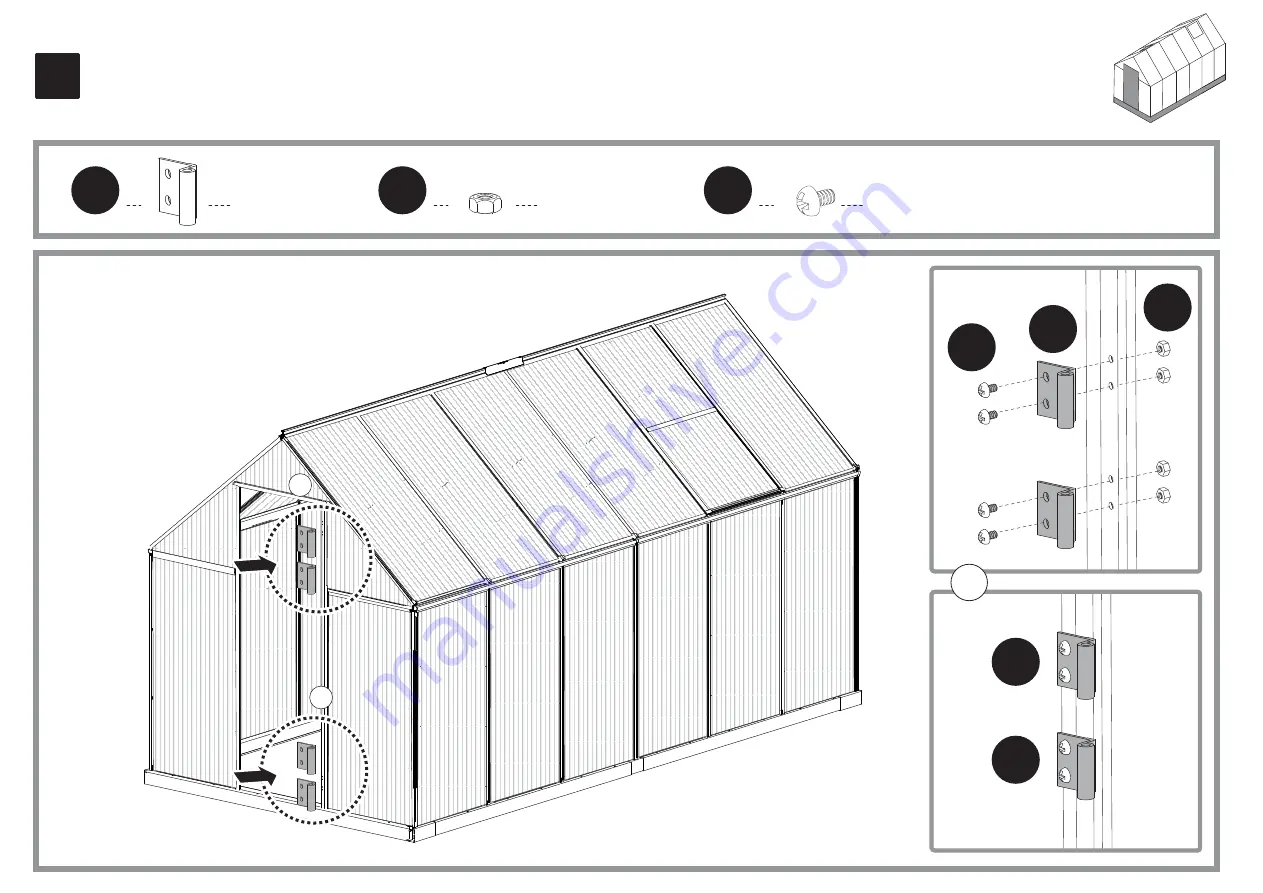 Palram Mythos 6x12 TwinWall Glazing Assembly Instructions Manual Download Page 71