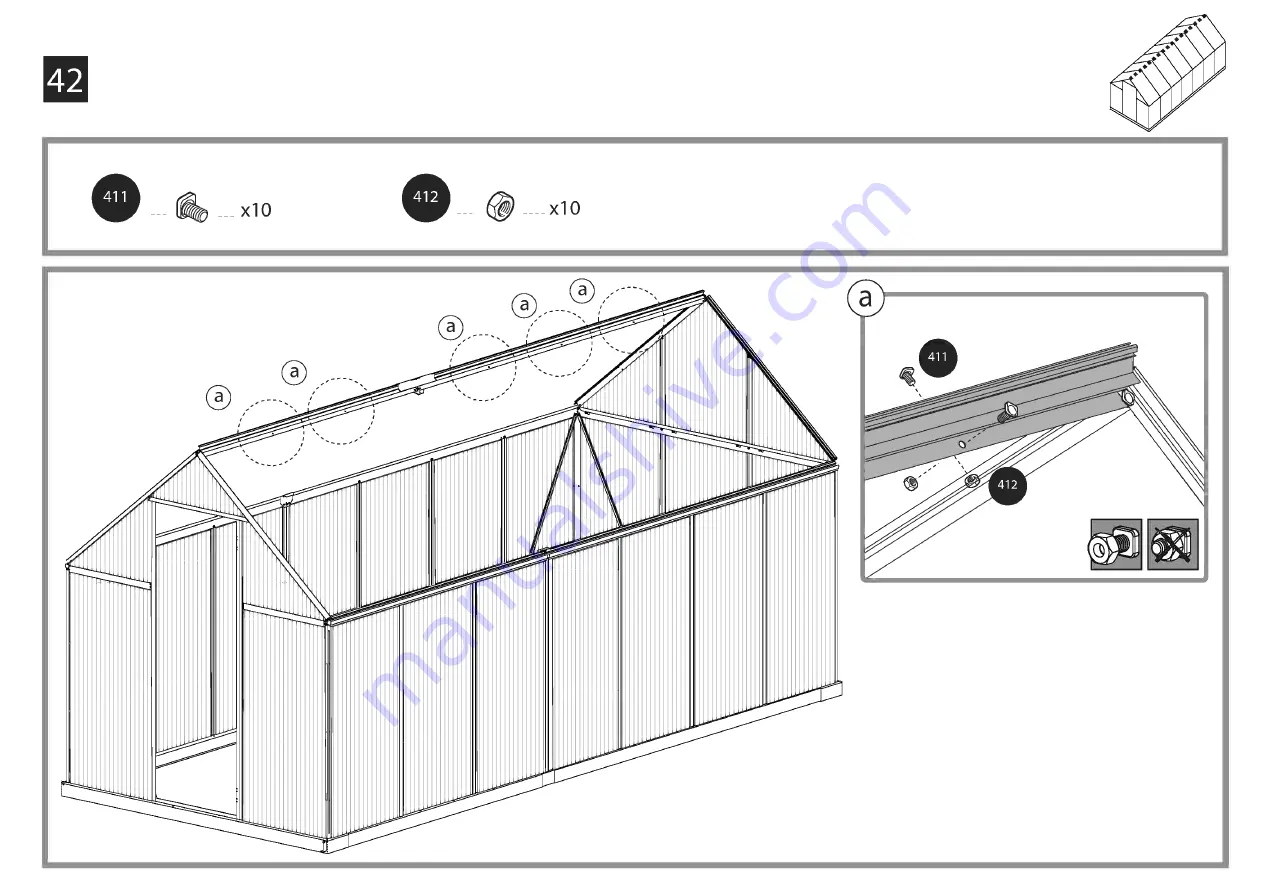 Palram Mythos 6x14-TwinWall Glazing Скачать руководство пользователя страница 57