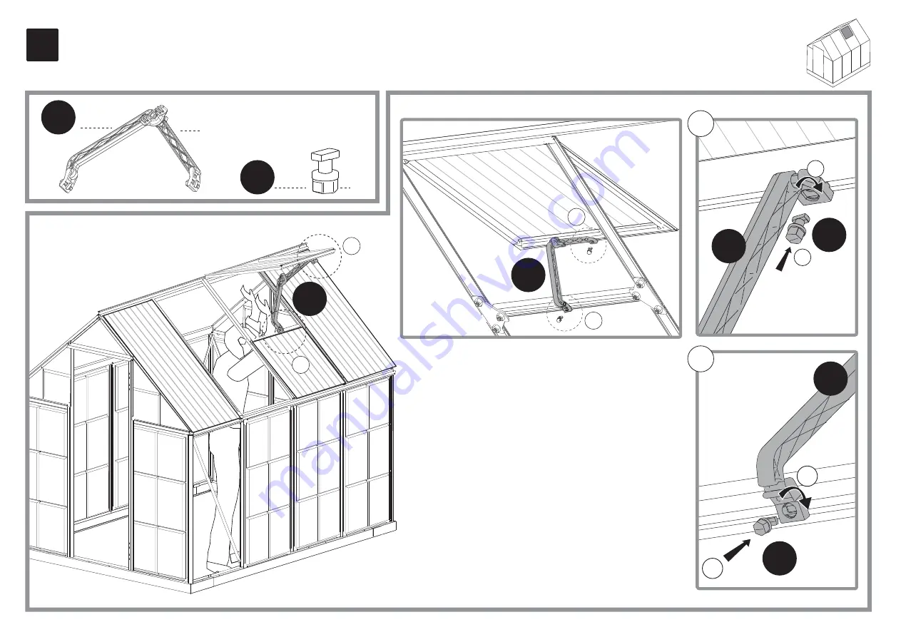 Palram Nature 6'x8' Hybrid Glazing Скачать руководство пользователя страница 50