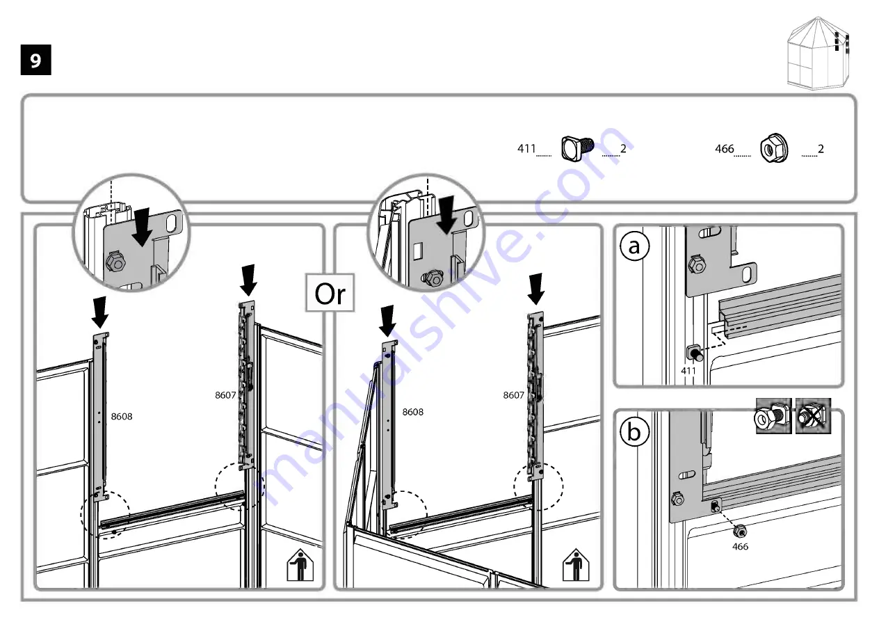 Palram Oasis Hex Greenhouse Manual Download Page 17