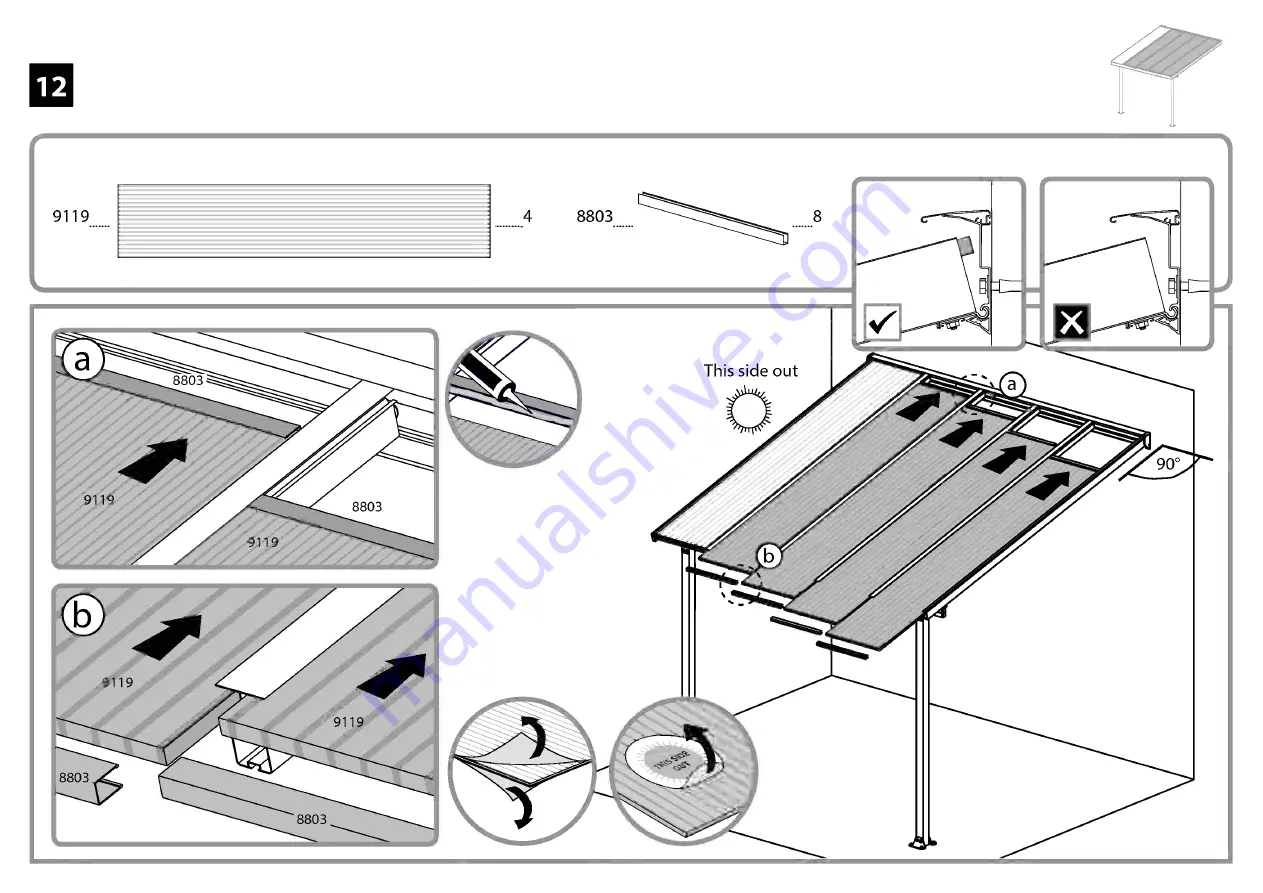 Palram Olympia 3x3.05 Manual Download Page 43