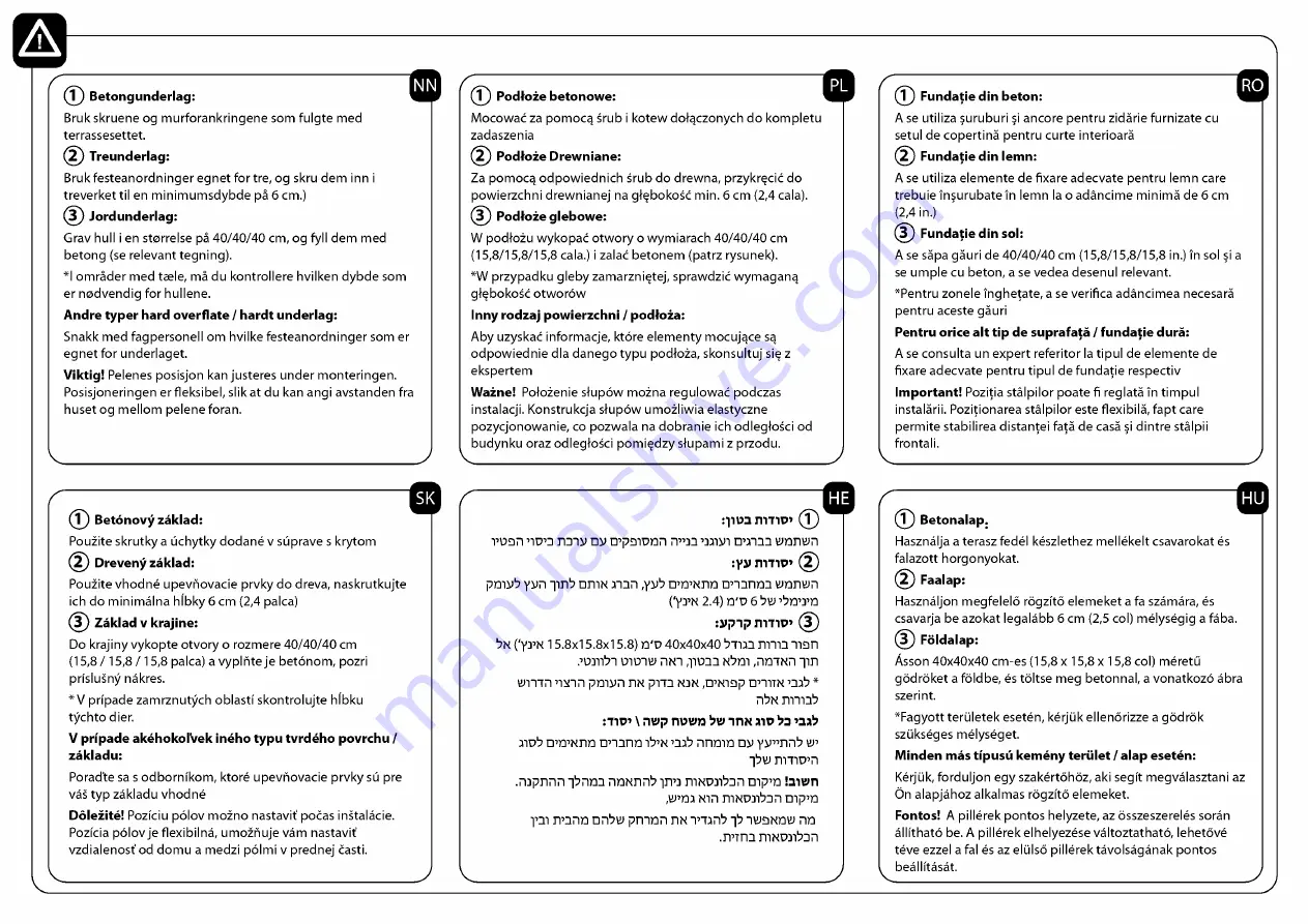 Palram OLYMPIA 3x3.05m/10 Manual Download Page 7