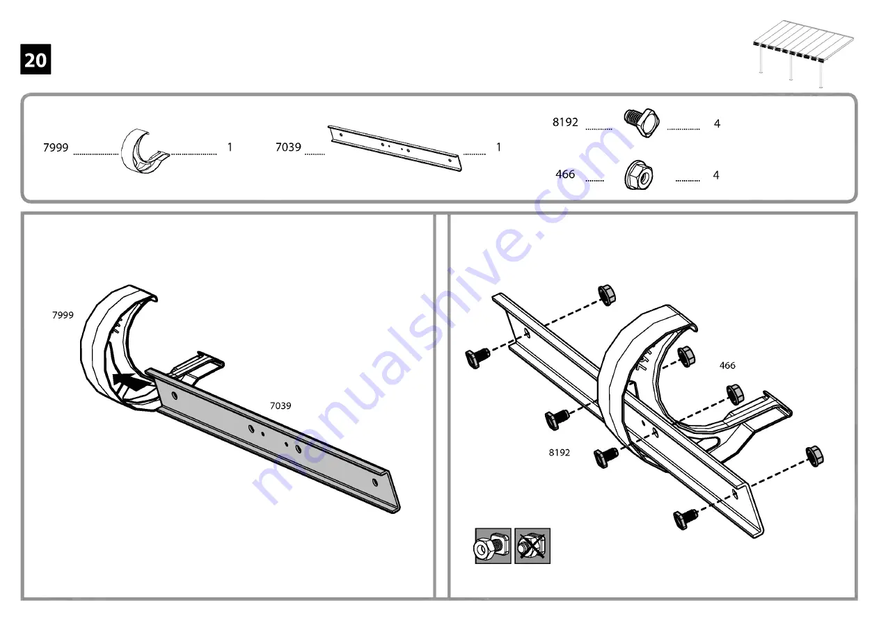 Palram OLYMPIA 3x3.05m/10 Manual Download Page 52