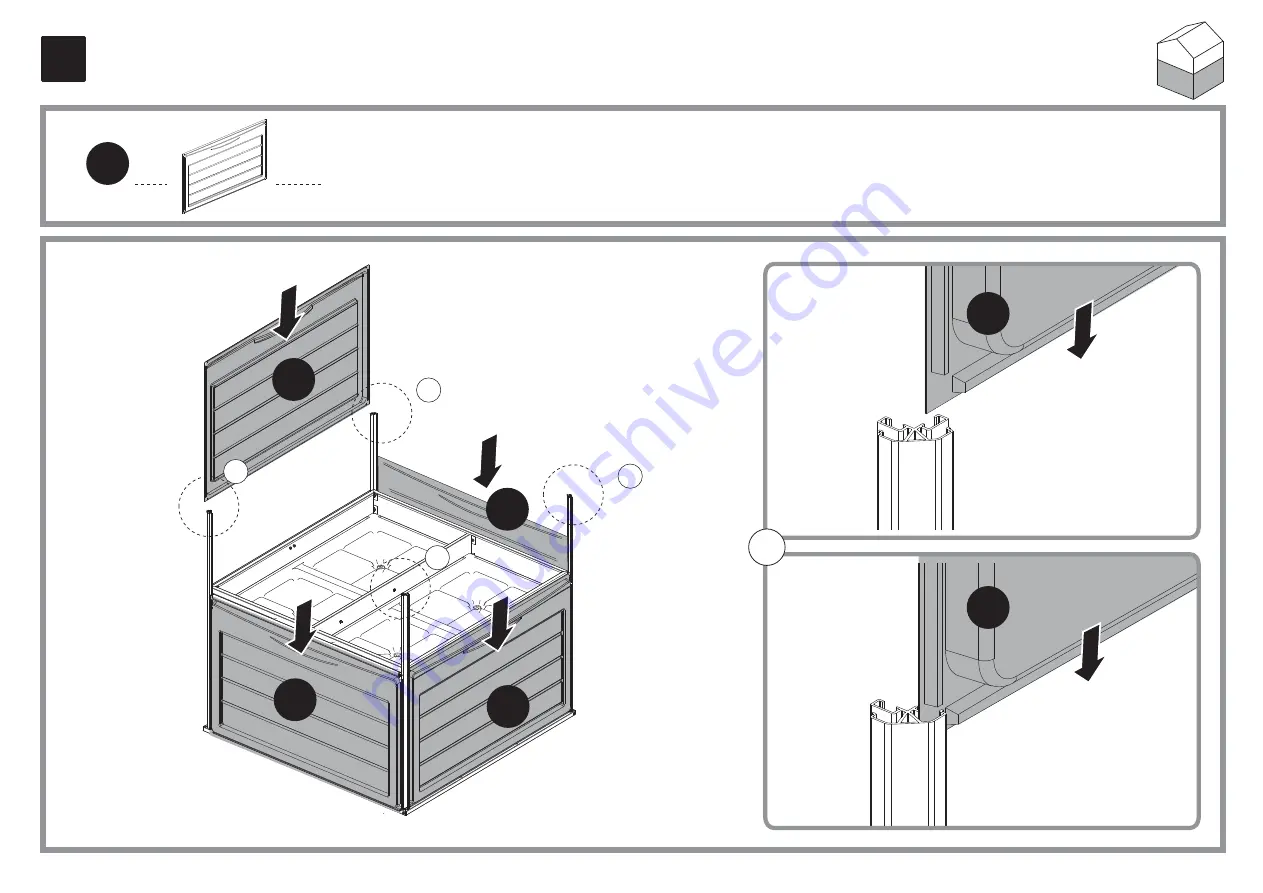 Palram Plant Inn-Clear Glazing Assembly Instructions Manual Download Page 28