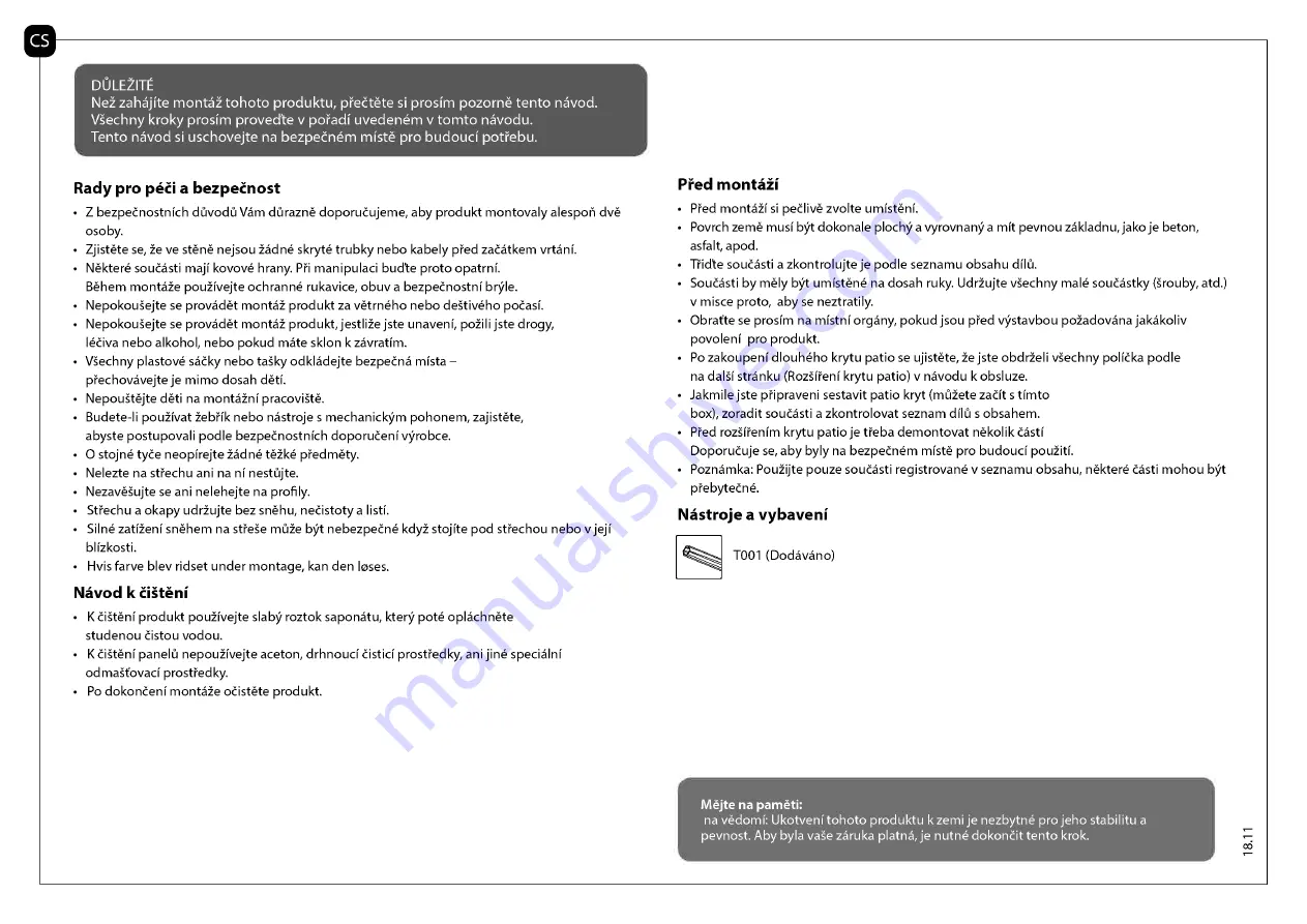 Palram SanRemo 3x4.25 Assembly Manual Download Page 40