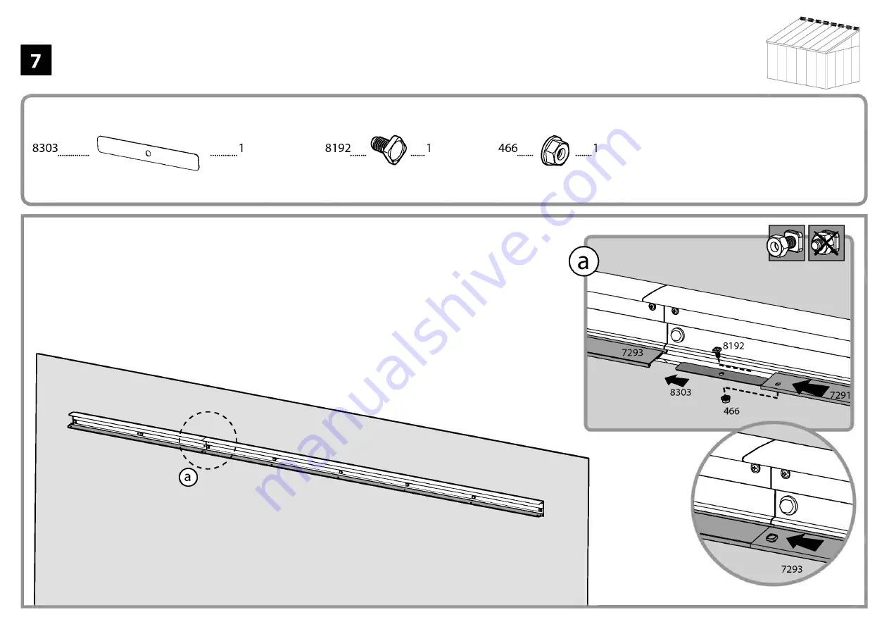 Palram SanRemo 3x4.25 Assembly Manual Download Page 50