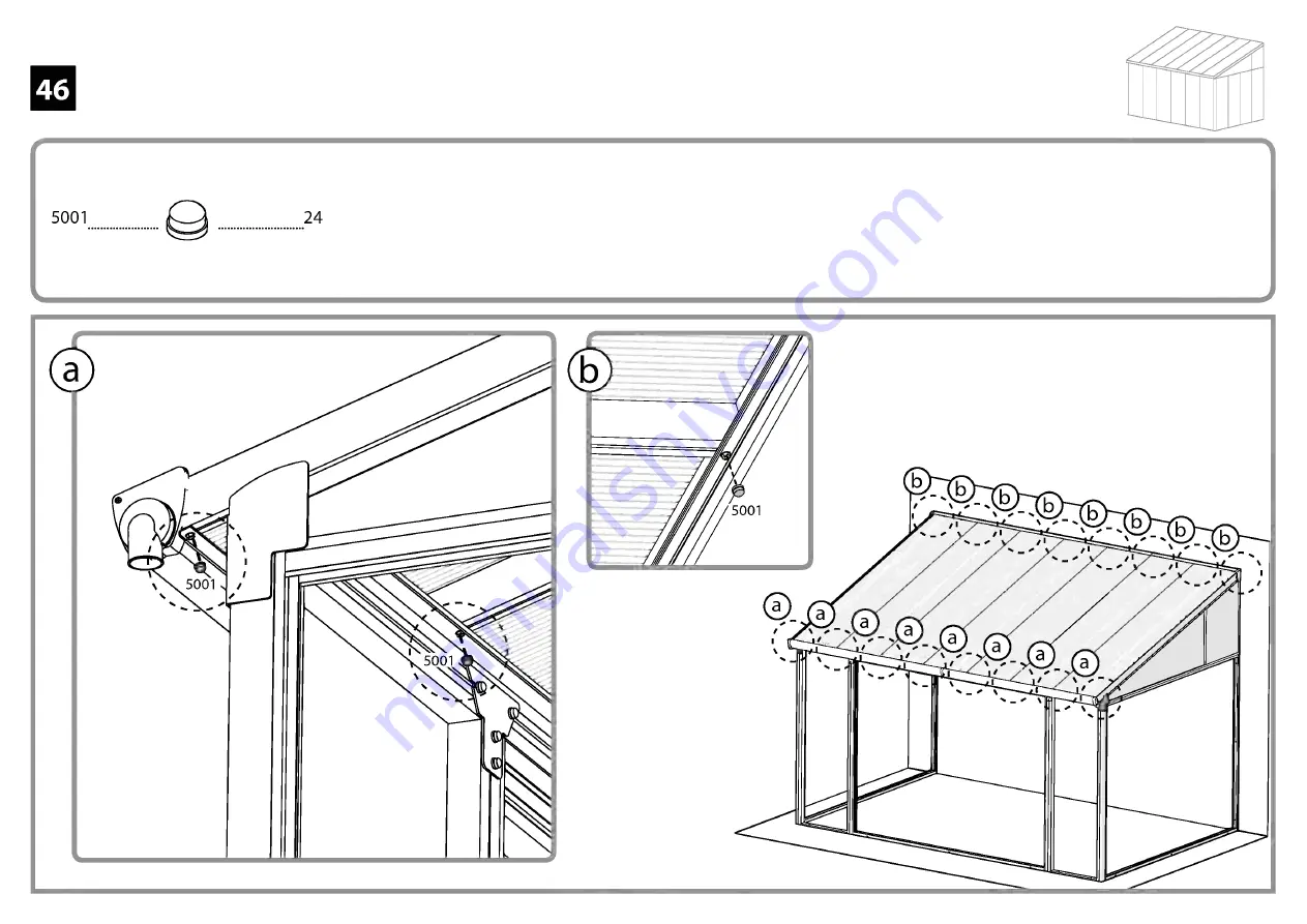 Palram SanRemo 3x4.25 Assembly Manual Download Page 89