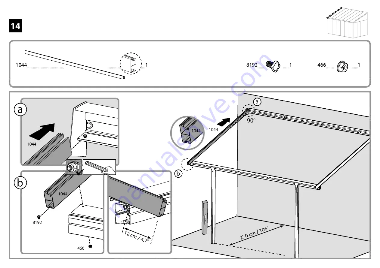 Palram SanRemo 7290108130126 Assembly Instructions Manual Download Page 28