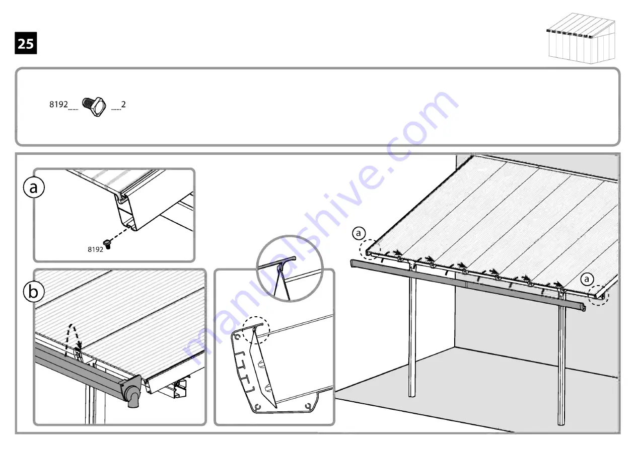 Palram SanRemo 7290108130126 Assembly Instructions Manual Download Page 39