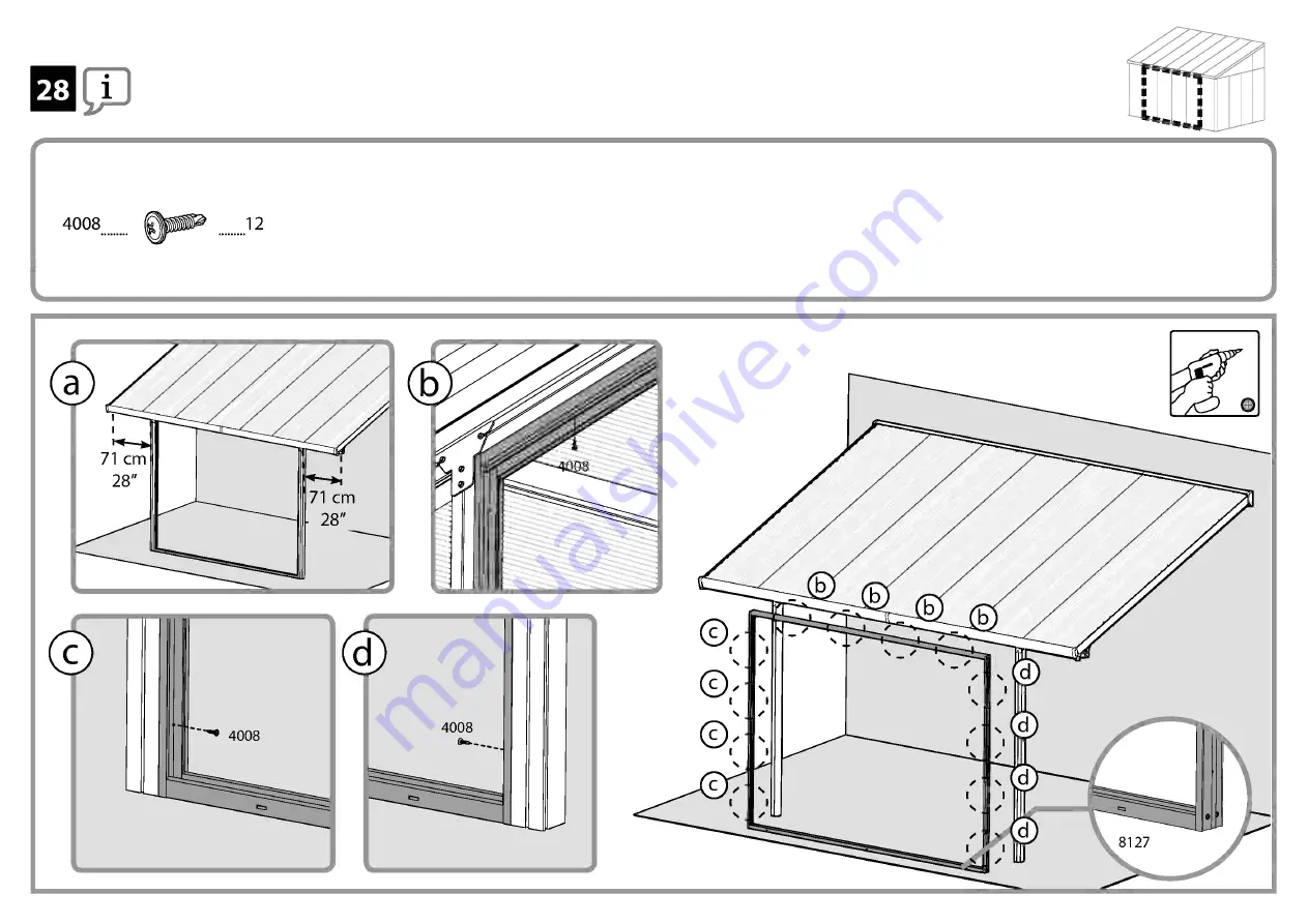 Palram SanRemo 7290108130126 Скачать руководство пользователя страница 42