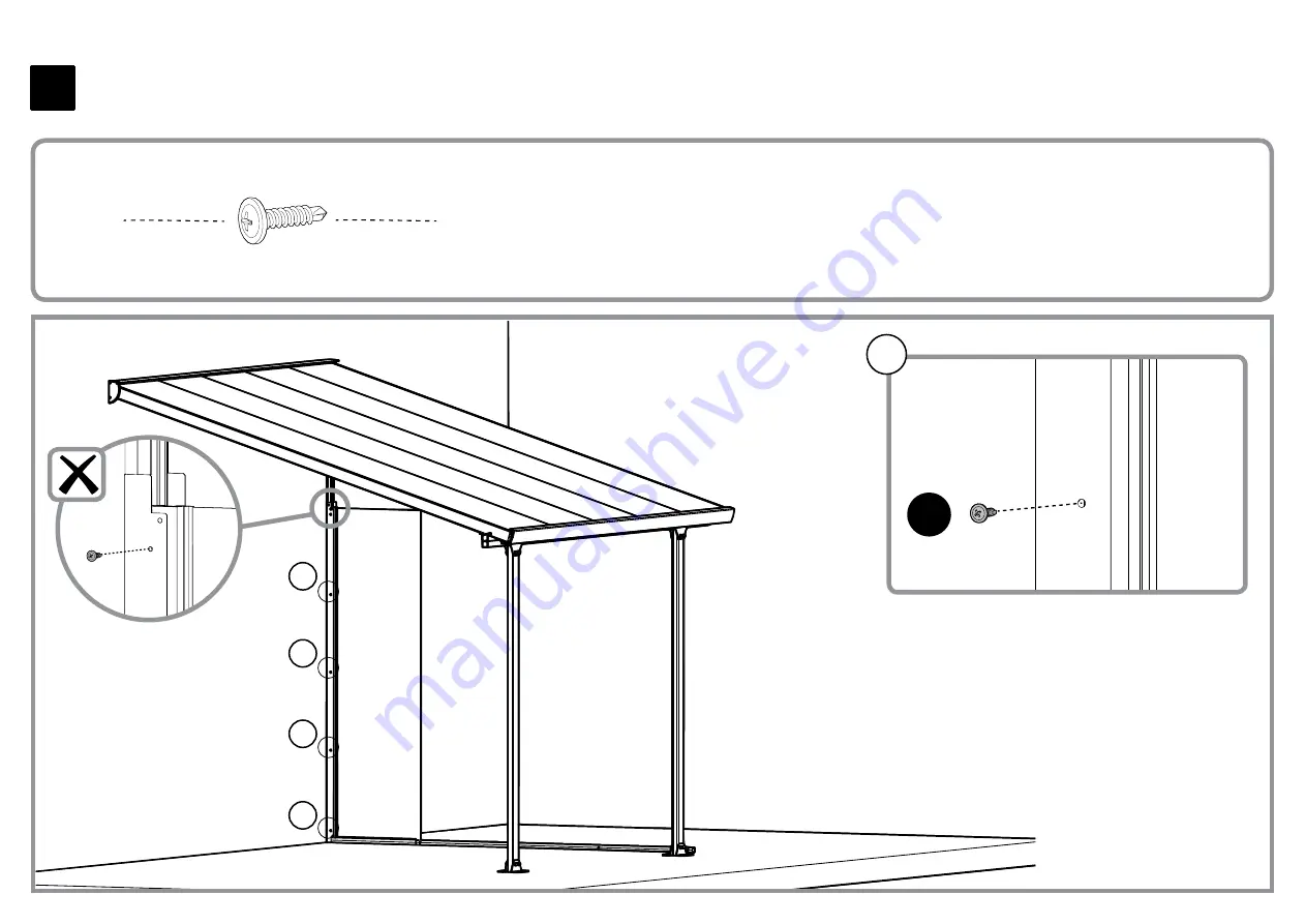 Palram SideWall 3 Assembly Instructions Manual Download Page 25