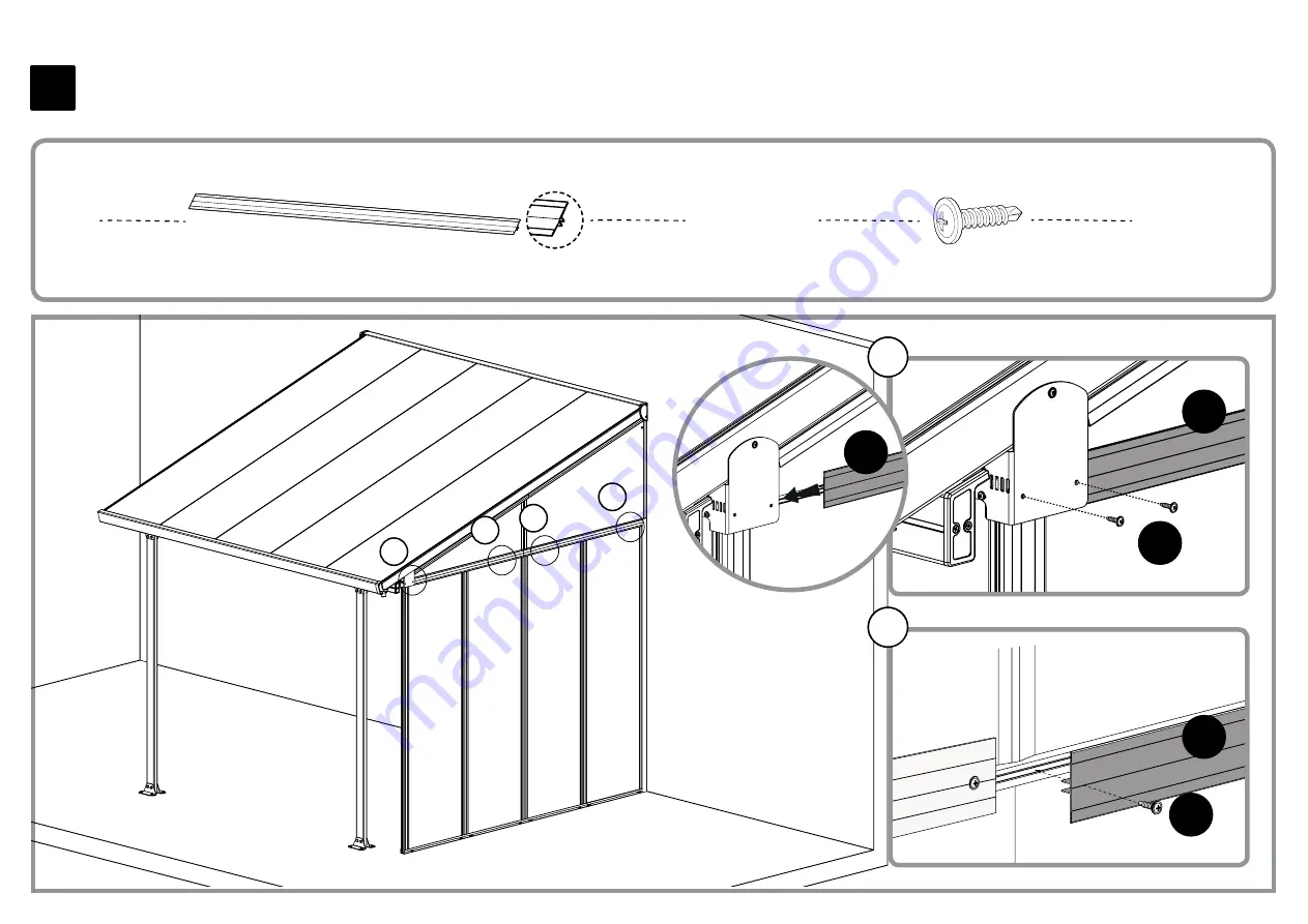 Palram SideWall 3 Assembly Instructions Manual Download Page 47