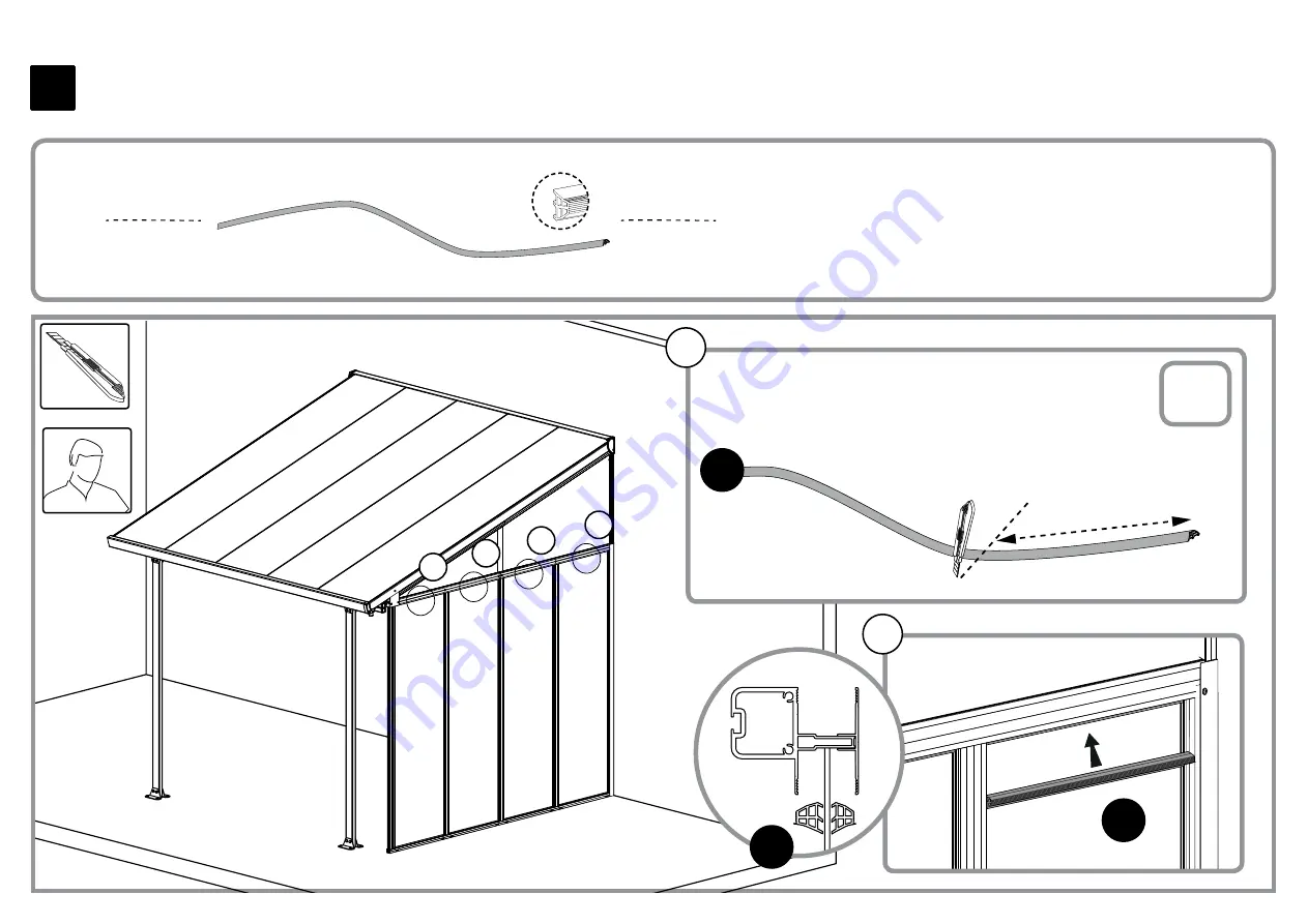 Palram SideWall 3 Assembly Instructions Manual Download Page 49