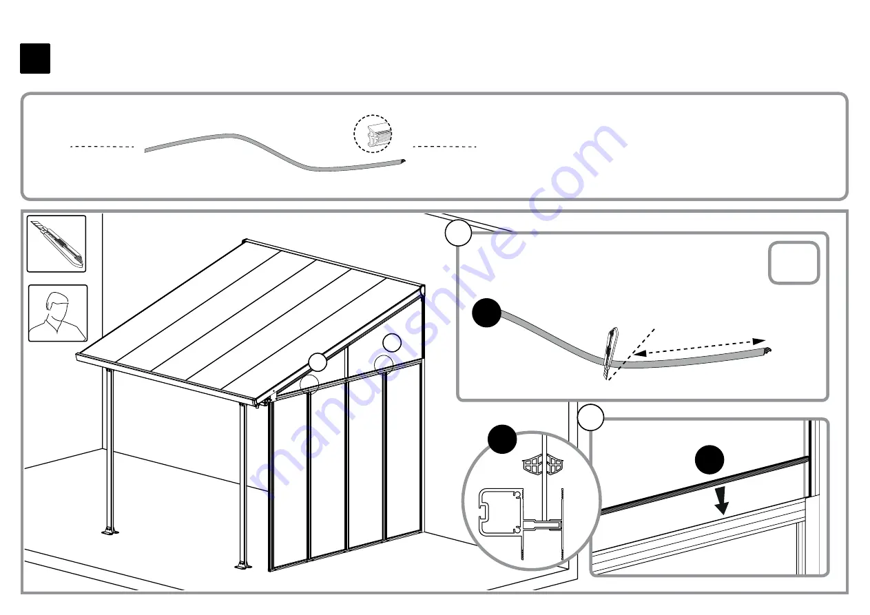 Palram SideWall 3 Assembly Instructions Manual Download Page 51