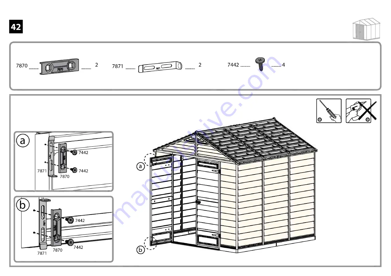 Palram Sky Light 8x8 Скачать руководство пользователя страница 51