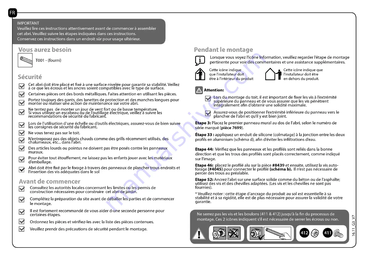 Palram Skylight 6x10 Tan Manual Download Page 10