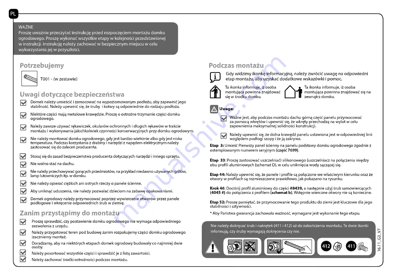 Palram Skylight 6x10 Tan Manual Download Page 18