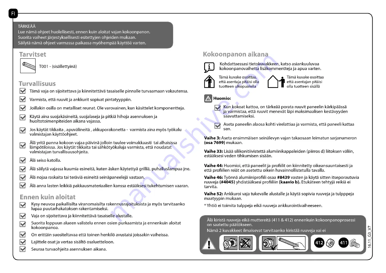 Palram Skylight 6x10 Tan Manual Download Page 22