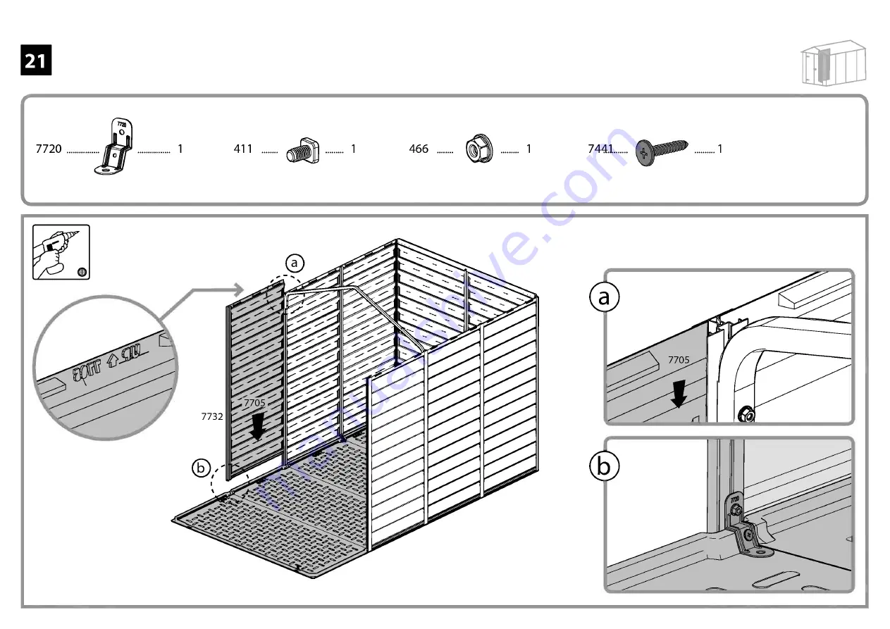 Palram Skylight 6x10 Tan Manual Download Page 50