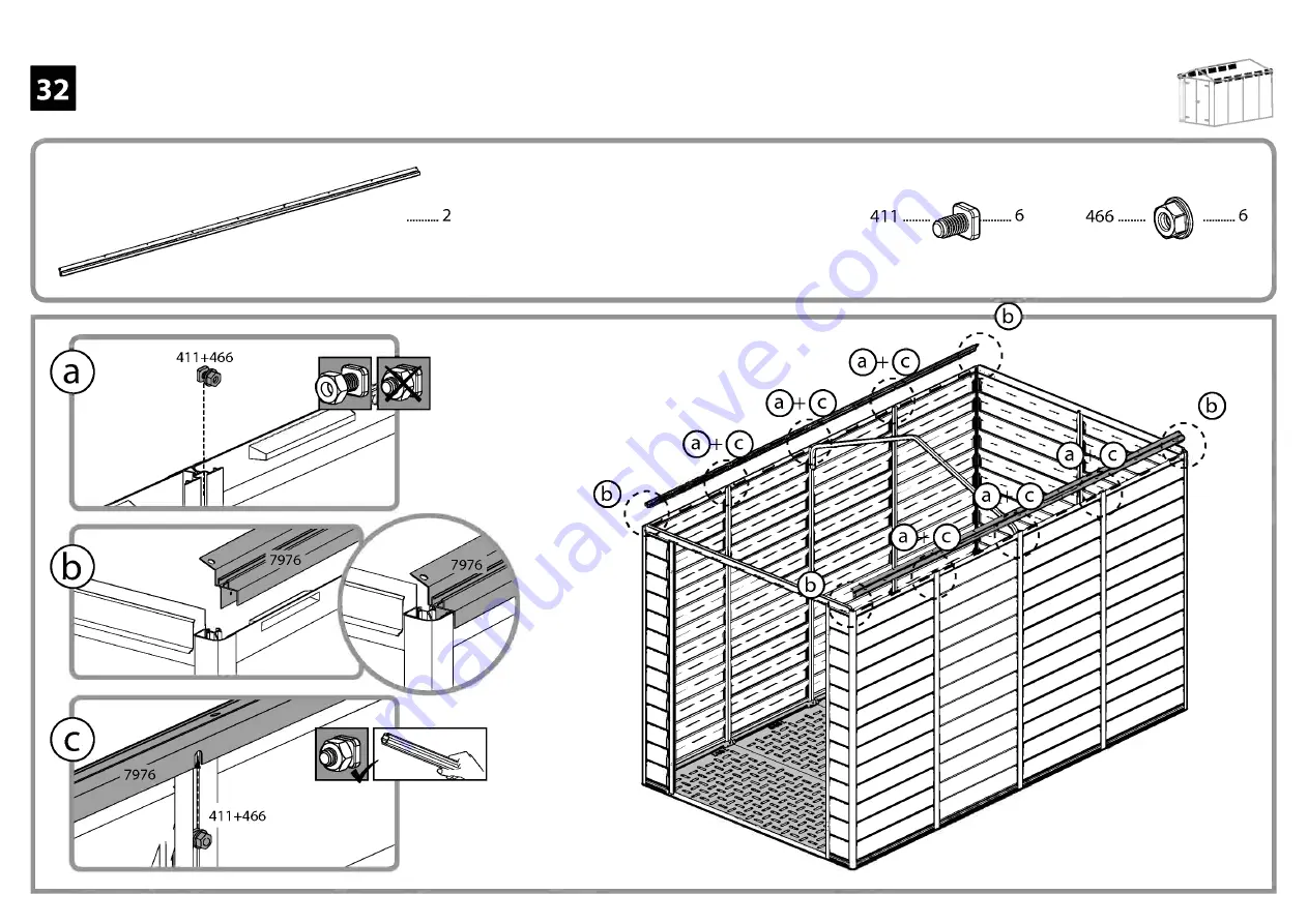 Palram Skylight 6x10 Tan Manual Download Page 61