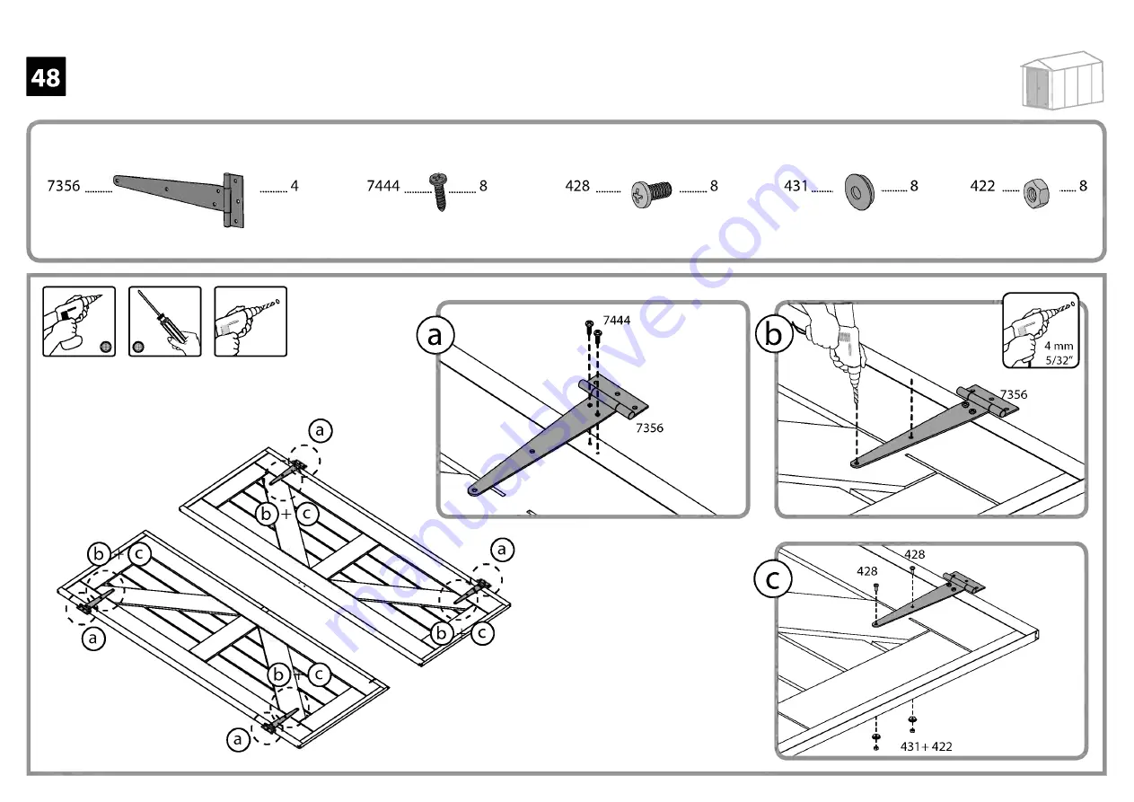 Palram Skylight 6x10 Tan Скачать руководство пользователя страница 77