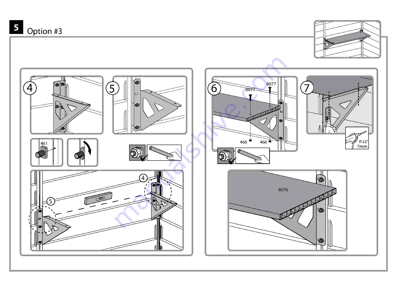 Palram Skylight Shed-Shelf Manual Download Page 20