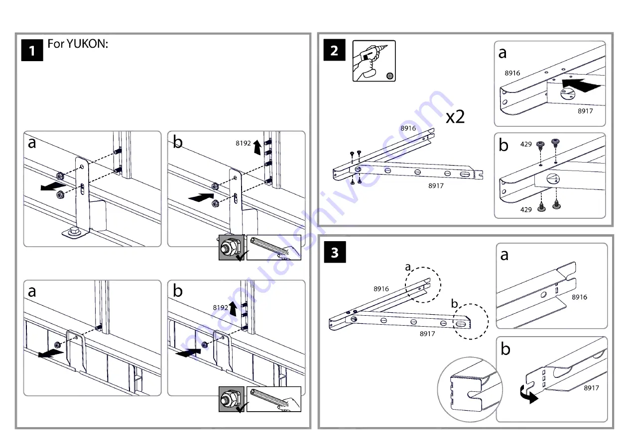 Palram Utility Shed Shelf Kit Скачать руководство пользователя страница 46