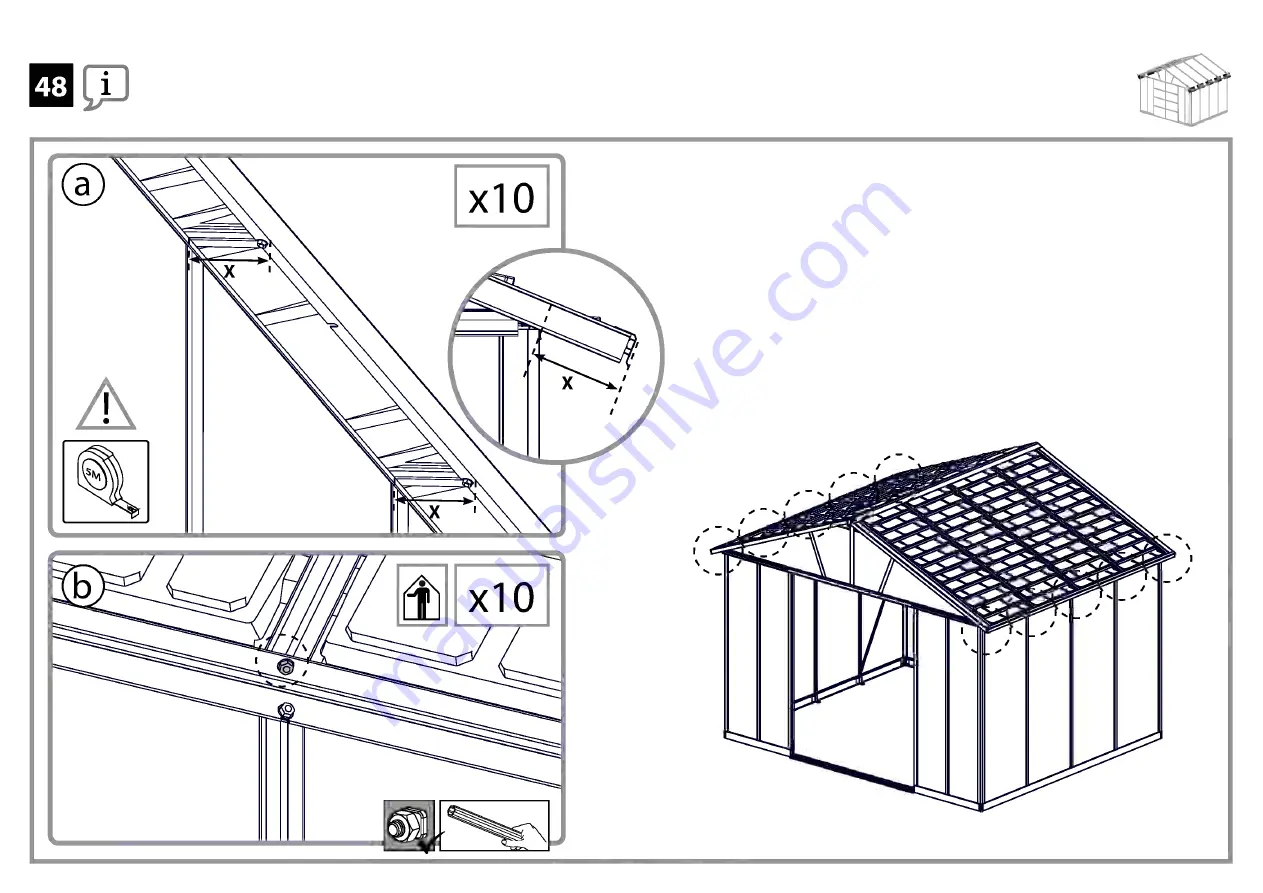 Palram Yukon Shed - 11 'x9' S Скачать руководство пользователя страница 61