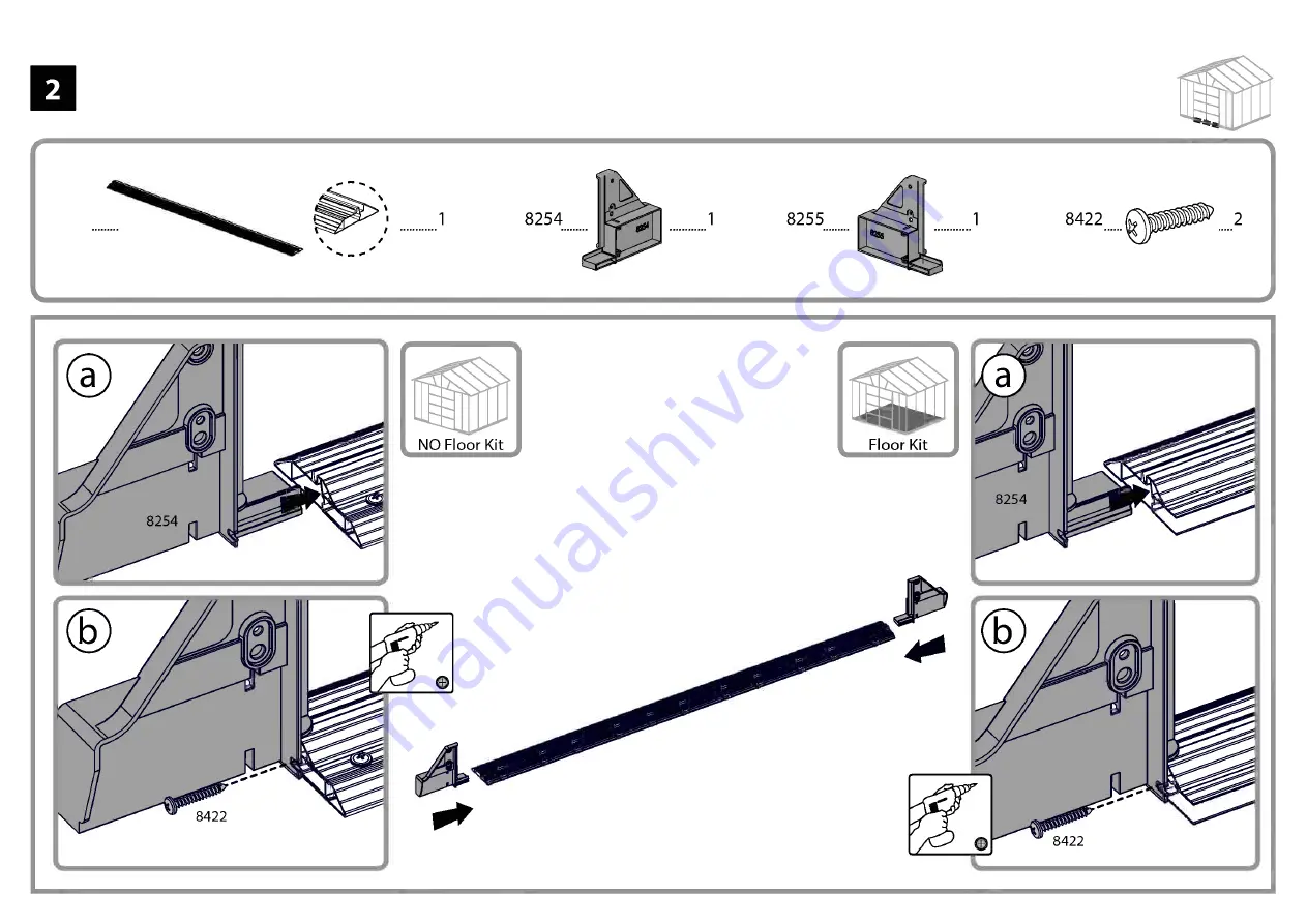 Palram Yukon Shed 11x9 Instructions Manual Download Page 27