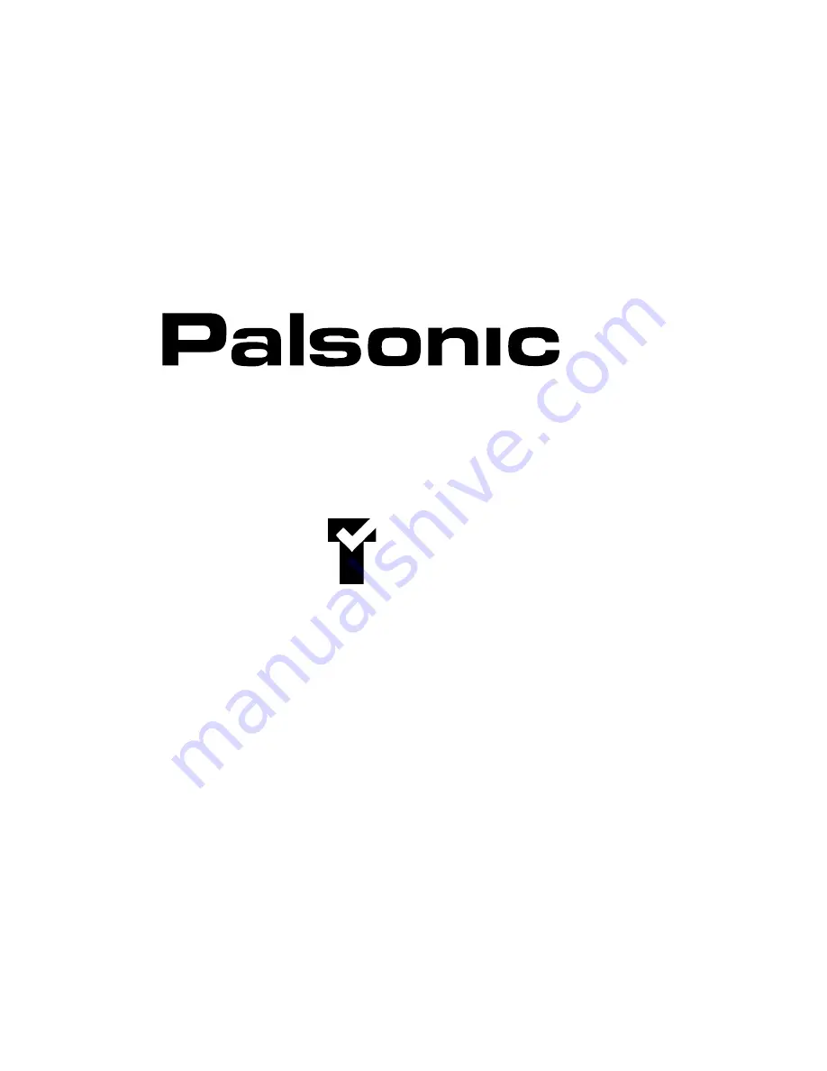 Palsonic 3410 Скачать руководство пользователя страница 1